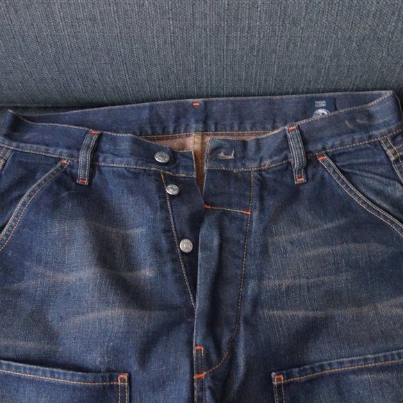 Diesel Hardware Denim Division Oversized Made in Italy 100% Cotton Size 32 Jeans - Picture 5 of 16